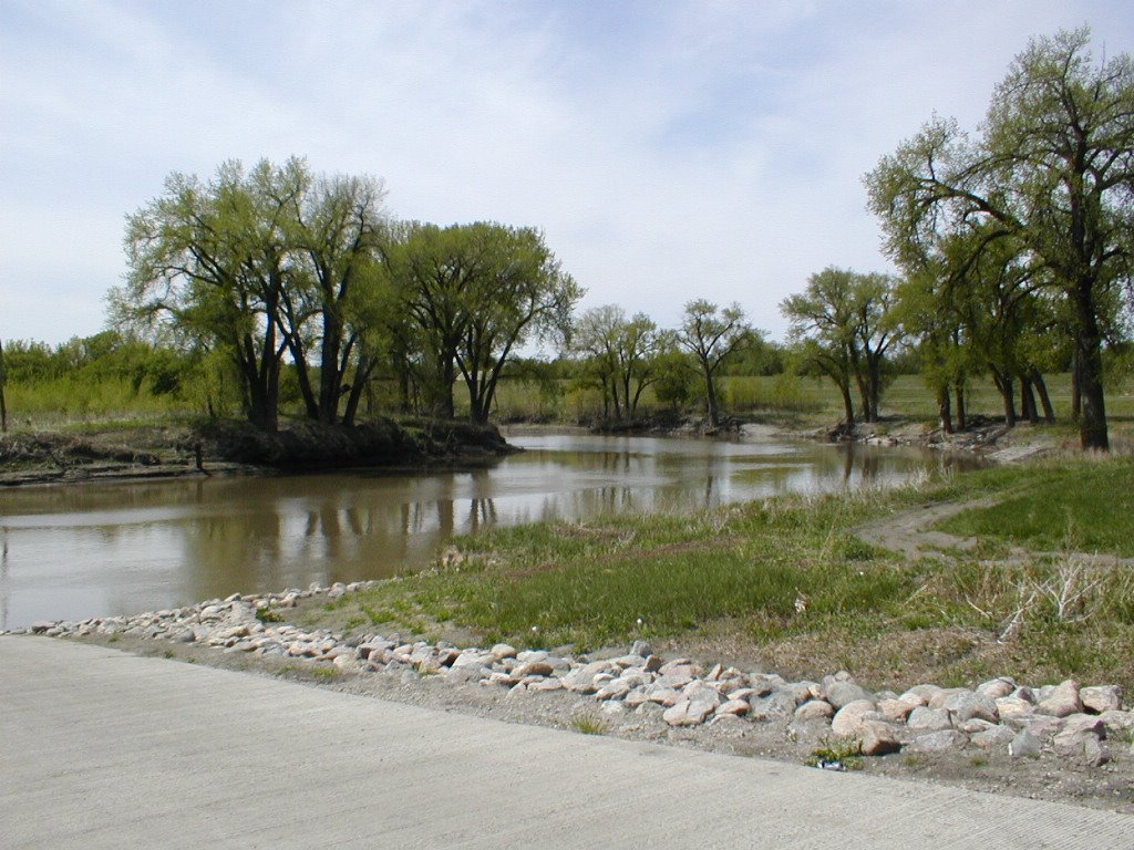 Red River, looking west