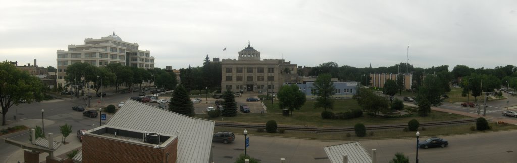 some buildings