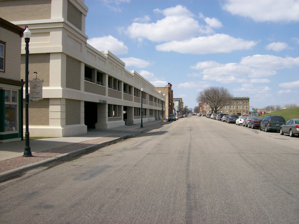 South 3rd Street, looking north