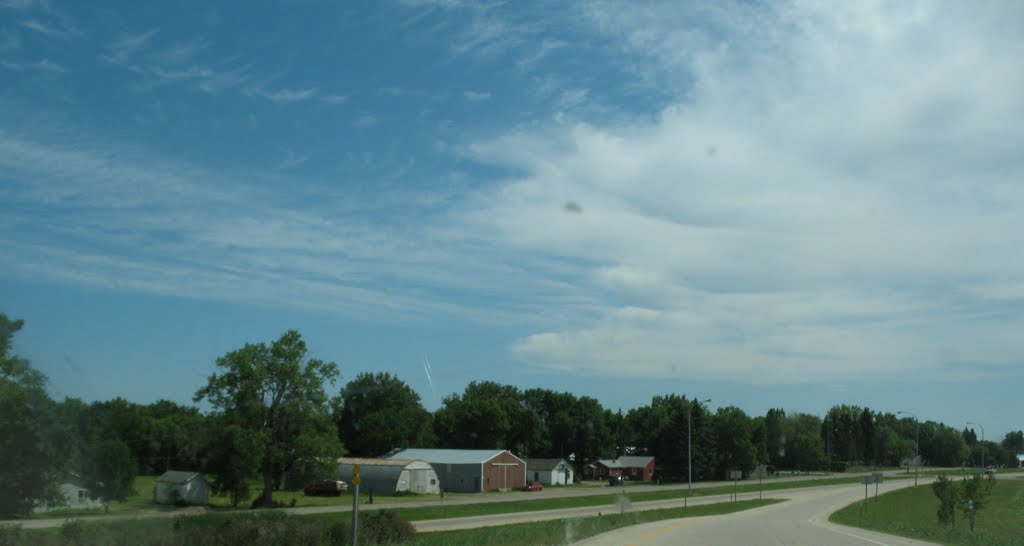 Off the exit at Jamestown