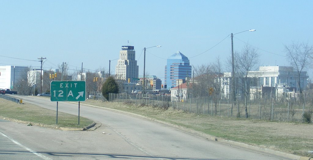 Downtown Durham from Durham Expressway