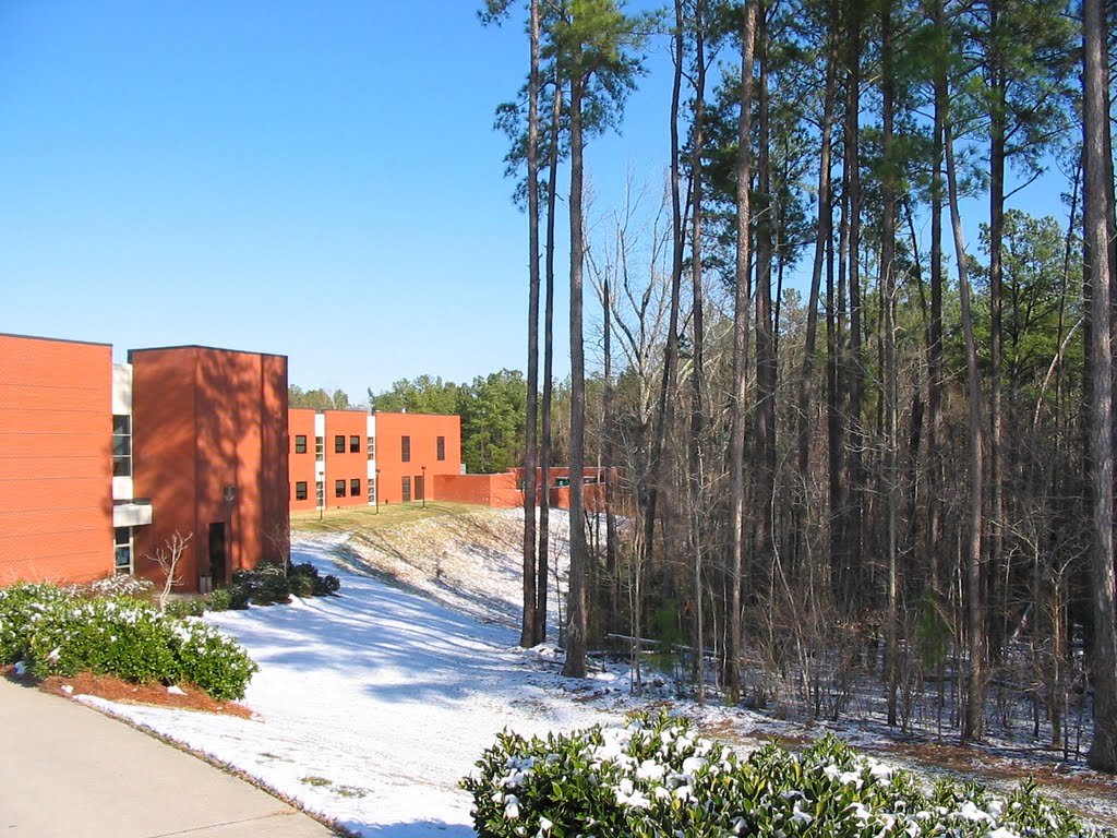 Behind the Glaxo Welcome Technology Center at Durham Tech