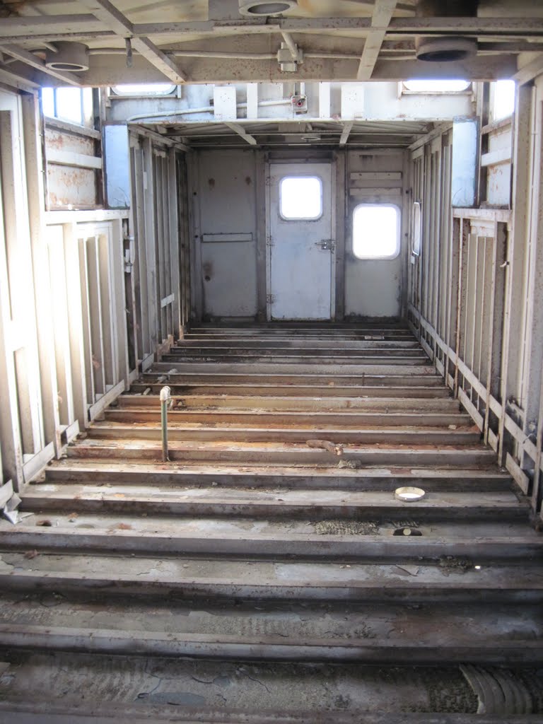 Stripped Interior of caboose