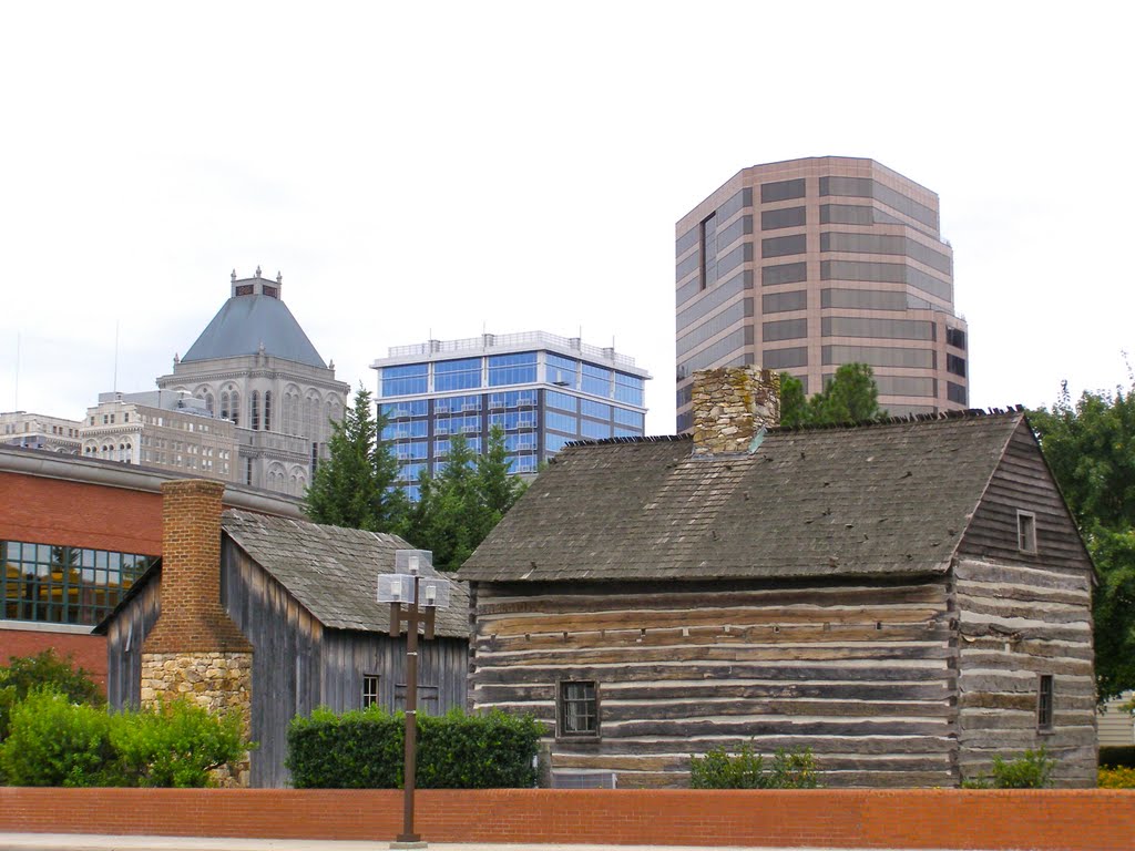Greensboro Historical Park, looking SW toward the business district