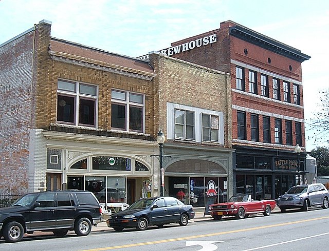 Downtown coffee and brew houses, Greensboro, NC, USA