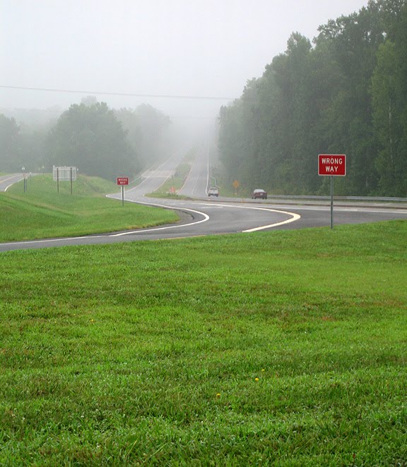 Foggy Road Near Thomasville, NC