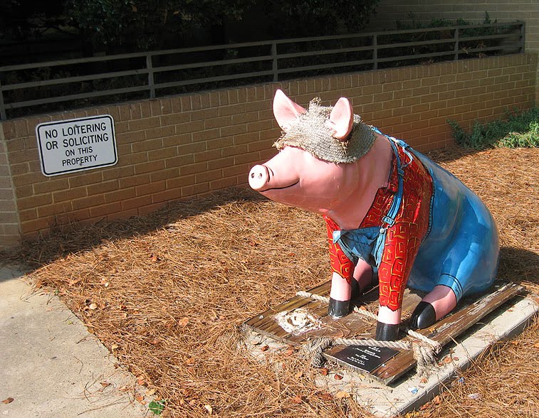 Pig At Davidson Co. Library, Lexington, NC