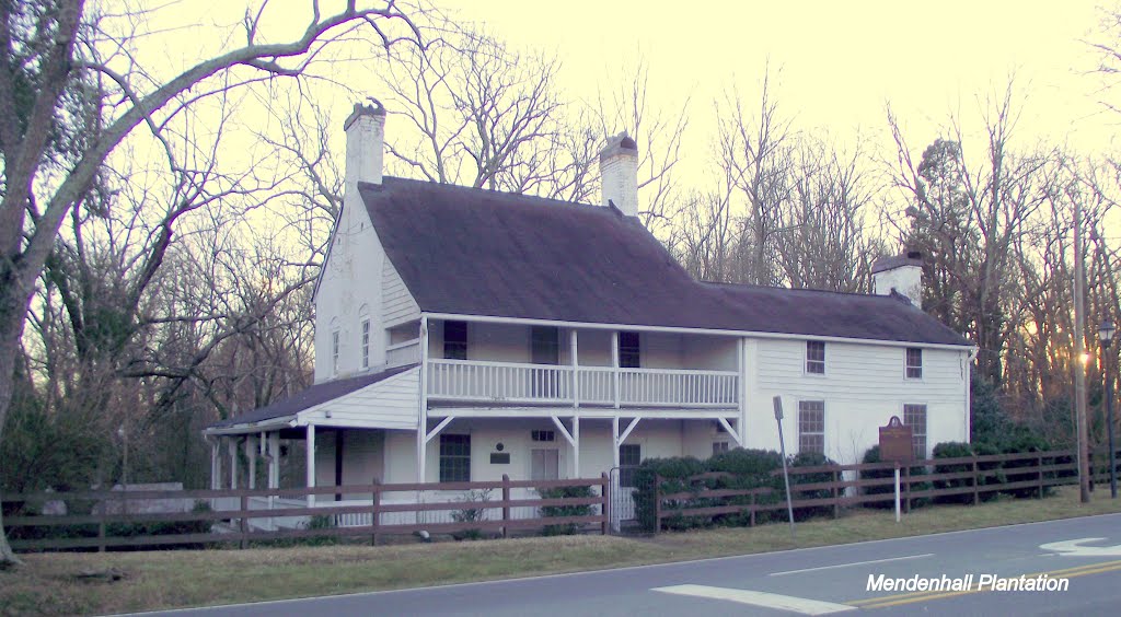 Mendenhall Plantation Circa 1811---st