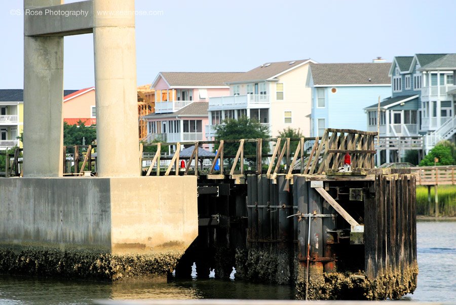 Remnants of the old draw bridge, Holden Beach, NC