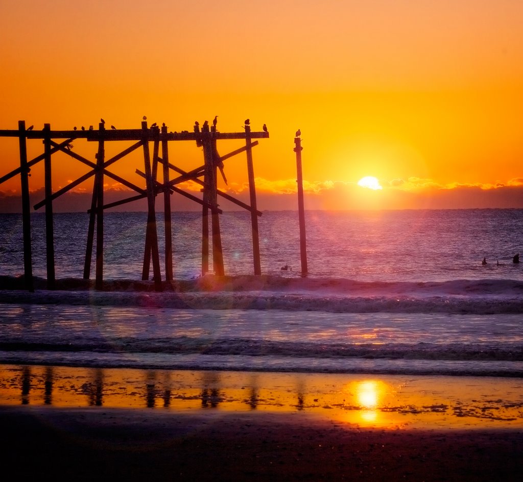 Sunrise At Old Ocean City Pier