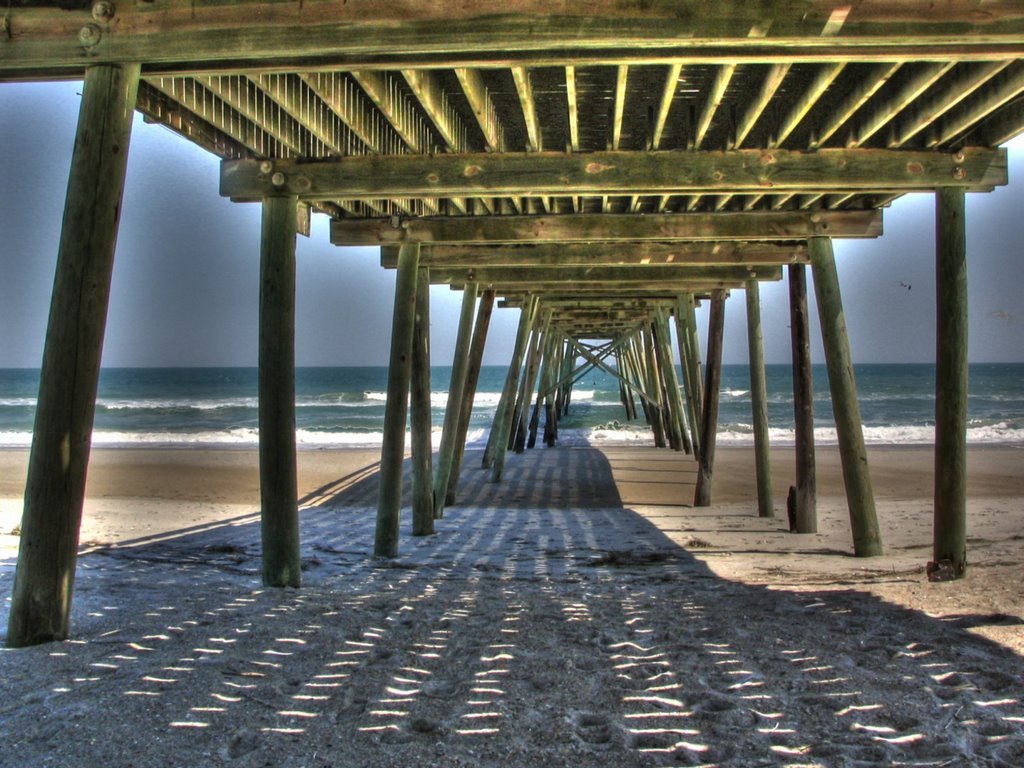 Wilmington, NC, USA - Wrightsville Beach Fishing Bridge
