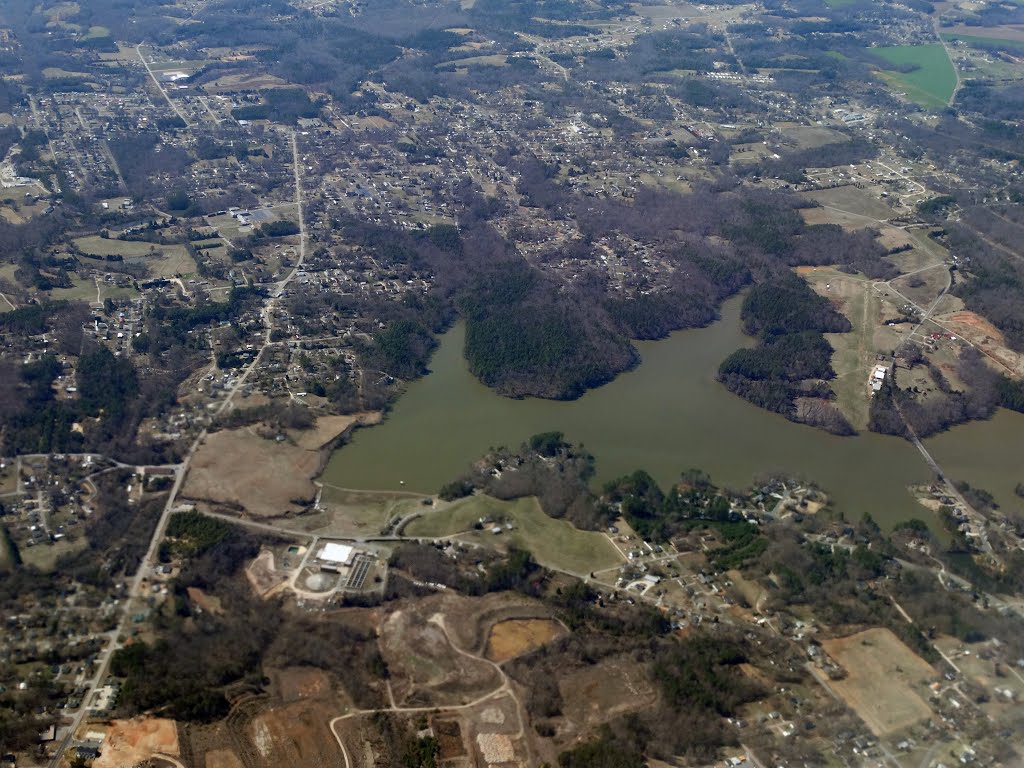 Kannapolis Lake - aerial view