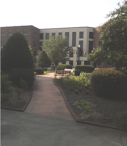 Cabarrus County Sheriff Building, Concord. View from Govt building. Summer 2010