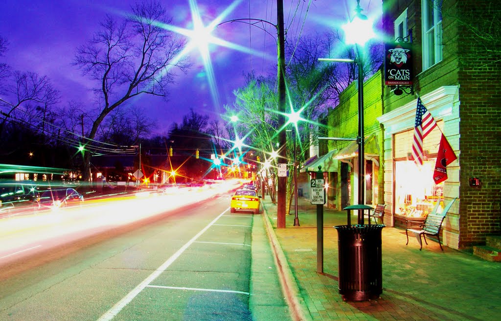 Davidson Main at Night (view S)