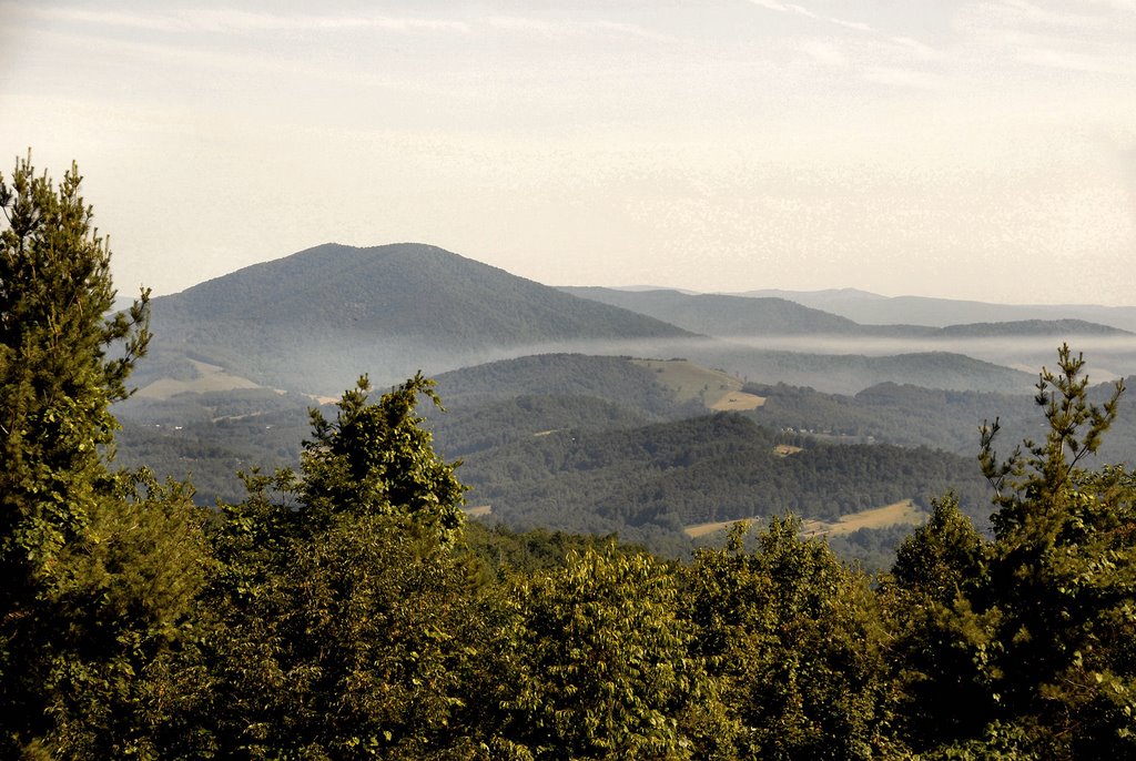 Mist Just South of Mt. Jefferson, NC