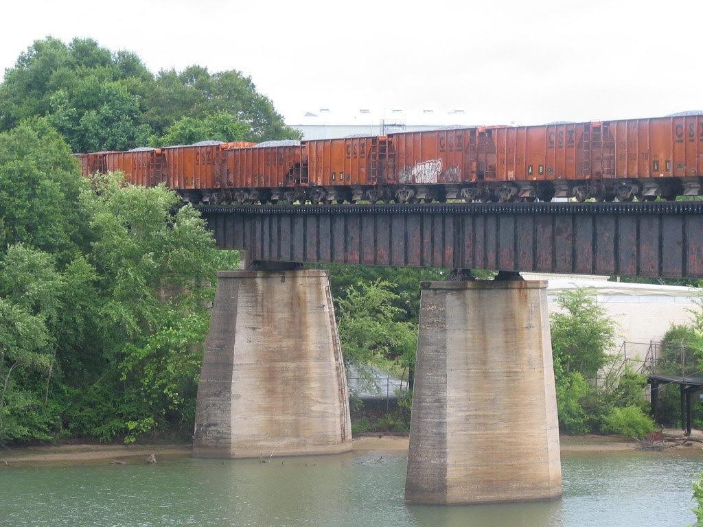 CSX: Gravel Train over Catawba River