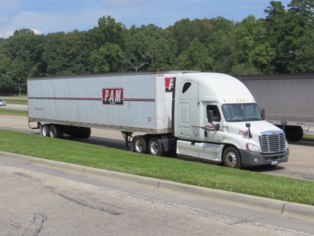 Big trucks at rest gather together