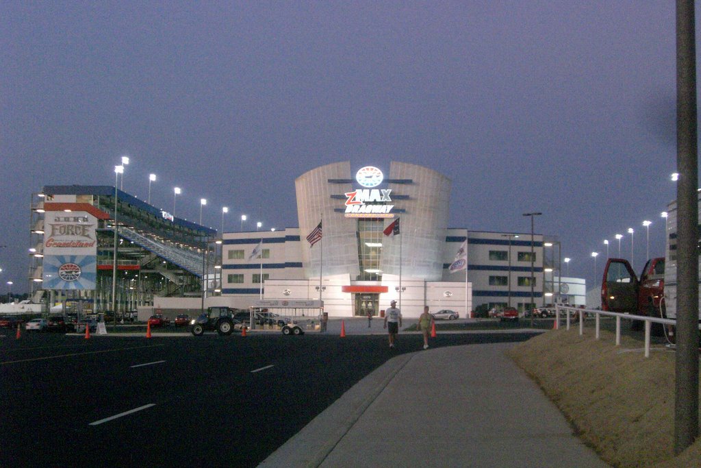 ZMax Dragway at night