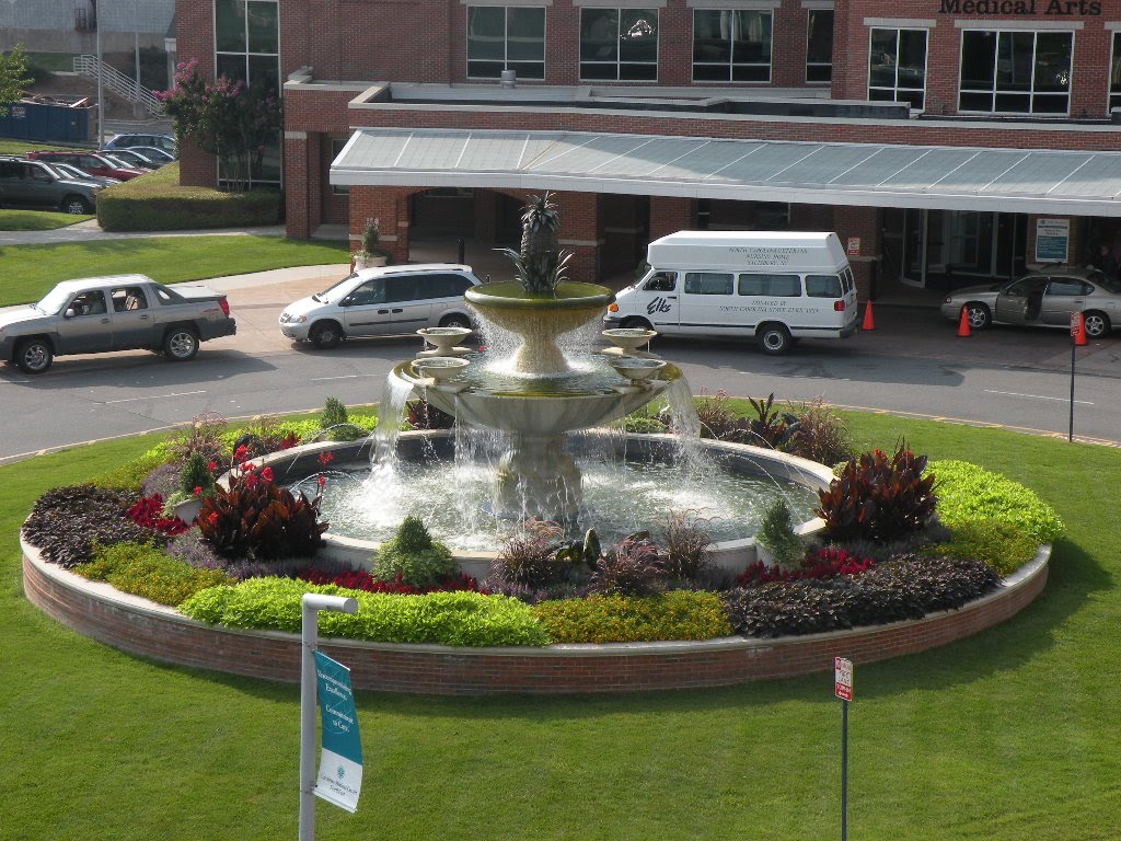 Big Fountain in front of Medical Arts building