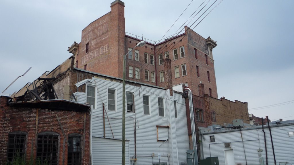 Rear View of Peoples Bank Buiding, Historical Downtown, Rocky Mount, N.C.