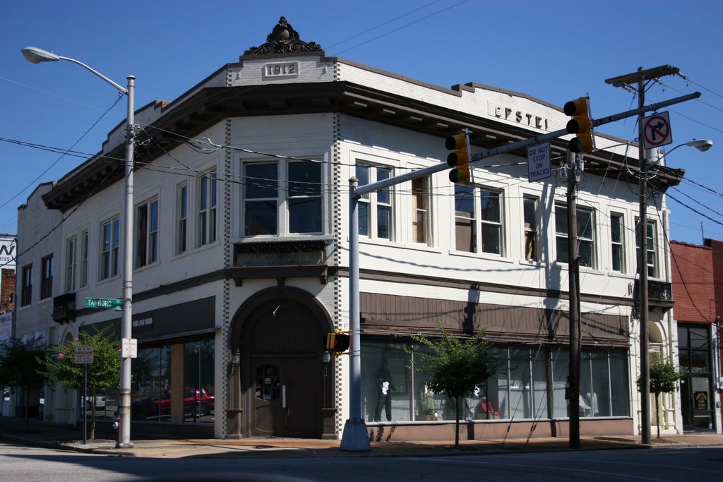 Epsteins at the corner of Main and Tarboro Streets.