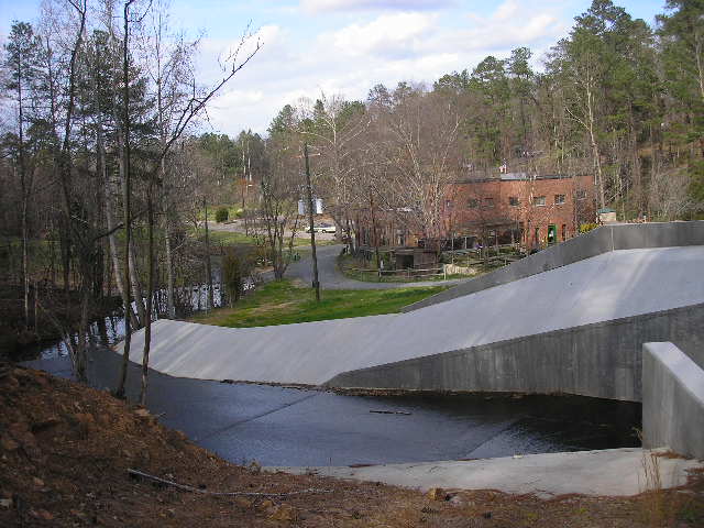 Renewed Spillway at Sand Lee Park---st