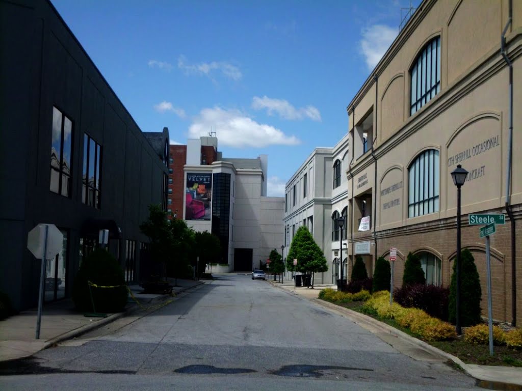 UPSCALE street scene....