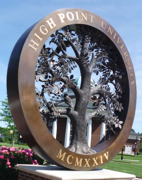 High Point University sculpture
