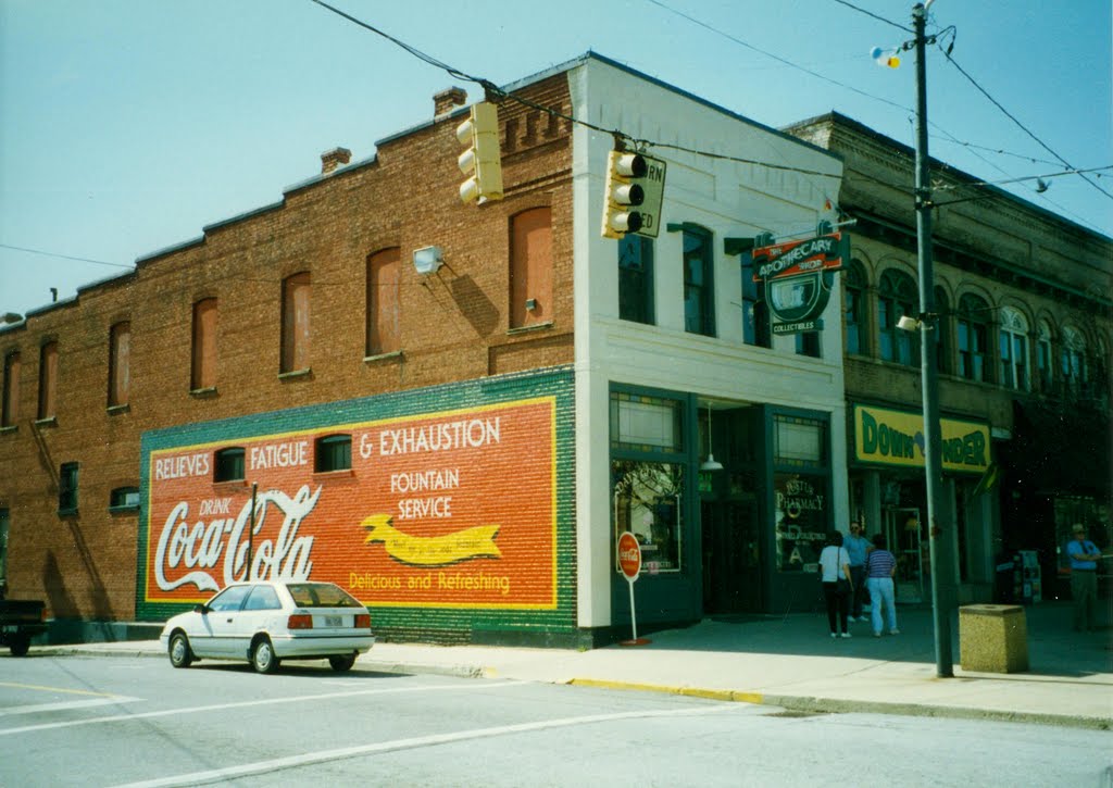 The Apothecary Shop and Coca Cola Sign at Hendersonville, NC