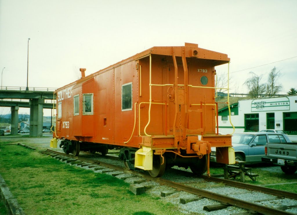 Southern Railway Caboose No. X793 on display at Hendersonville, NC
