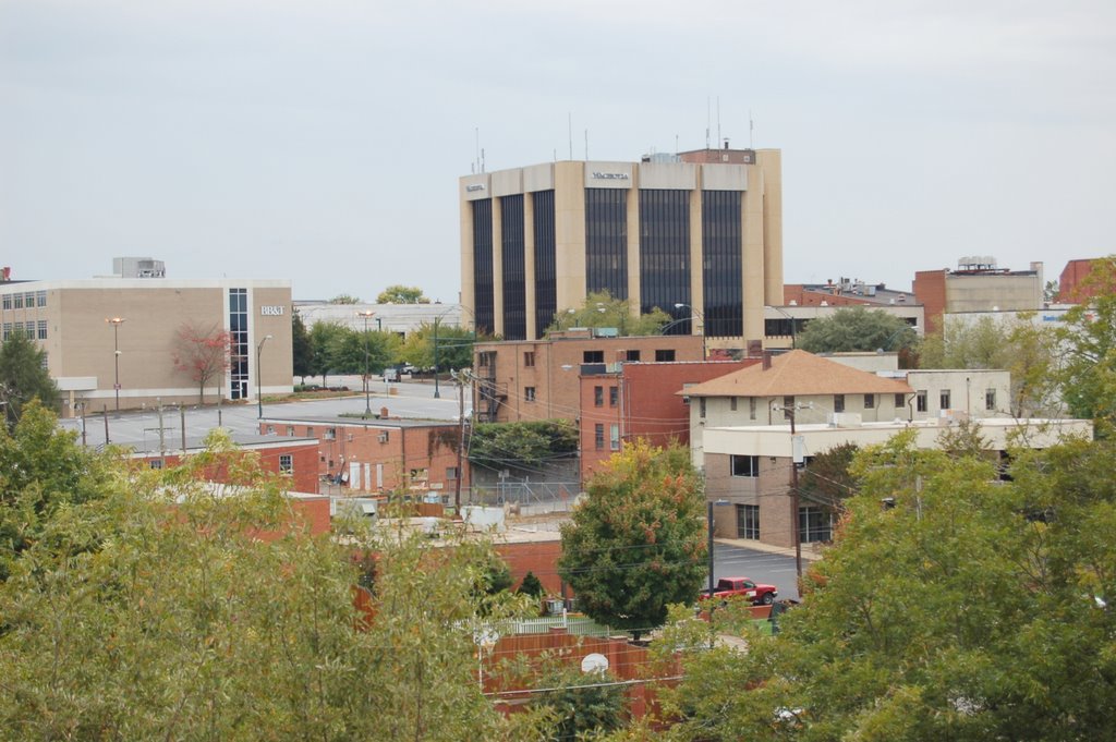 Downtown Hickory, NC from Frye Regional Medical Center parking deck