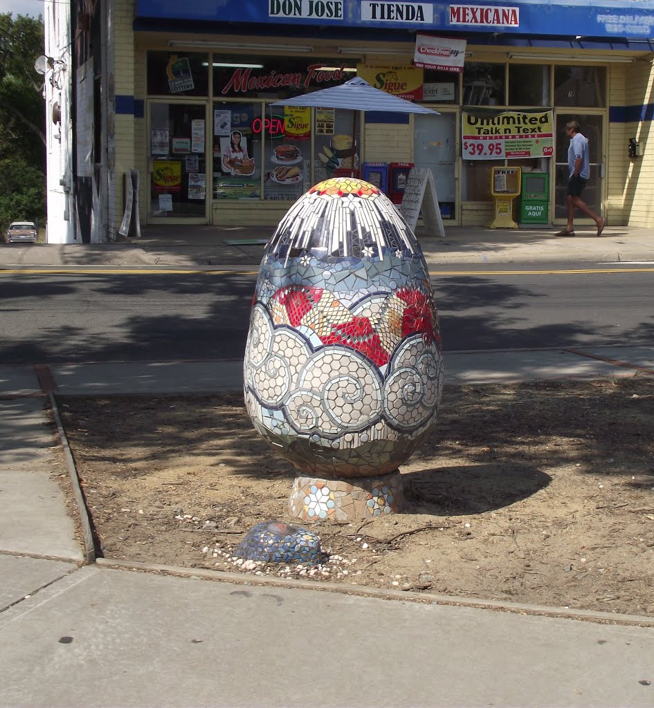 Mosaic Egg Sculpture from N. C. Botanical Garden---st