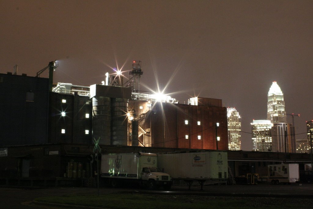 Charlotte at night from Seaboard St.