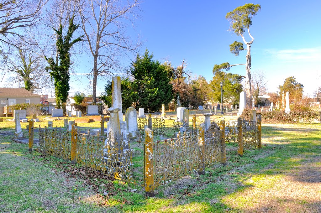 NORTH CAROLINA: ELIZABETH CITY: enclosure in Christ Church Cemetery