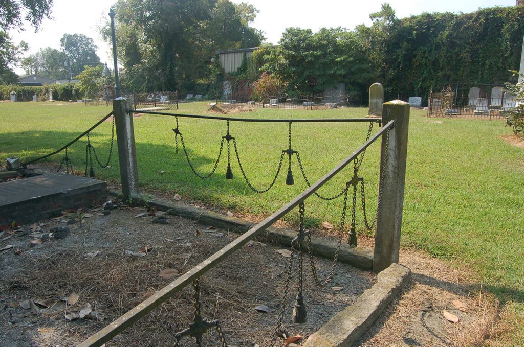 Swag Fencing Around Graves