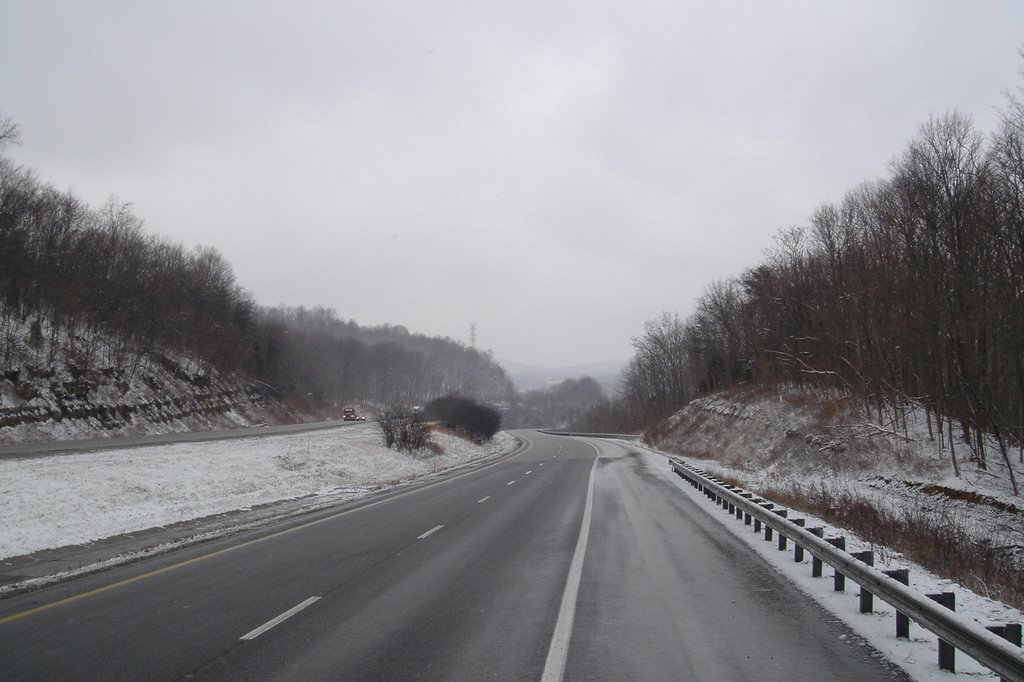 Interstate 40 in winter