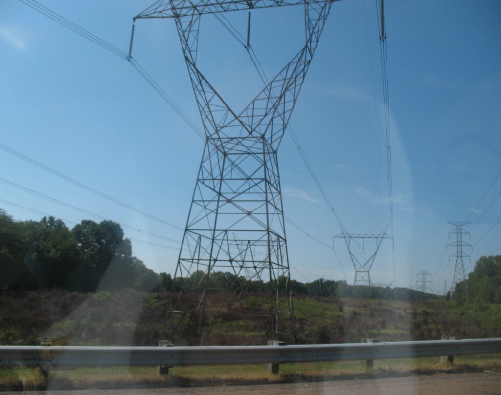 Power lines off 40