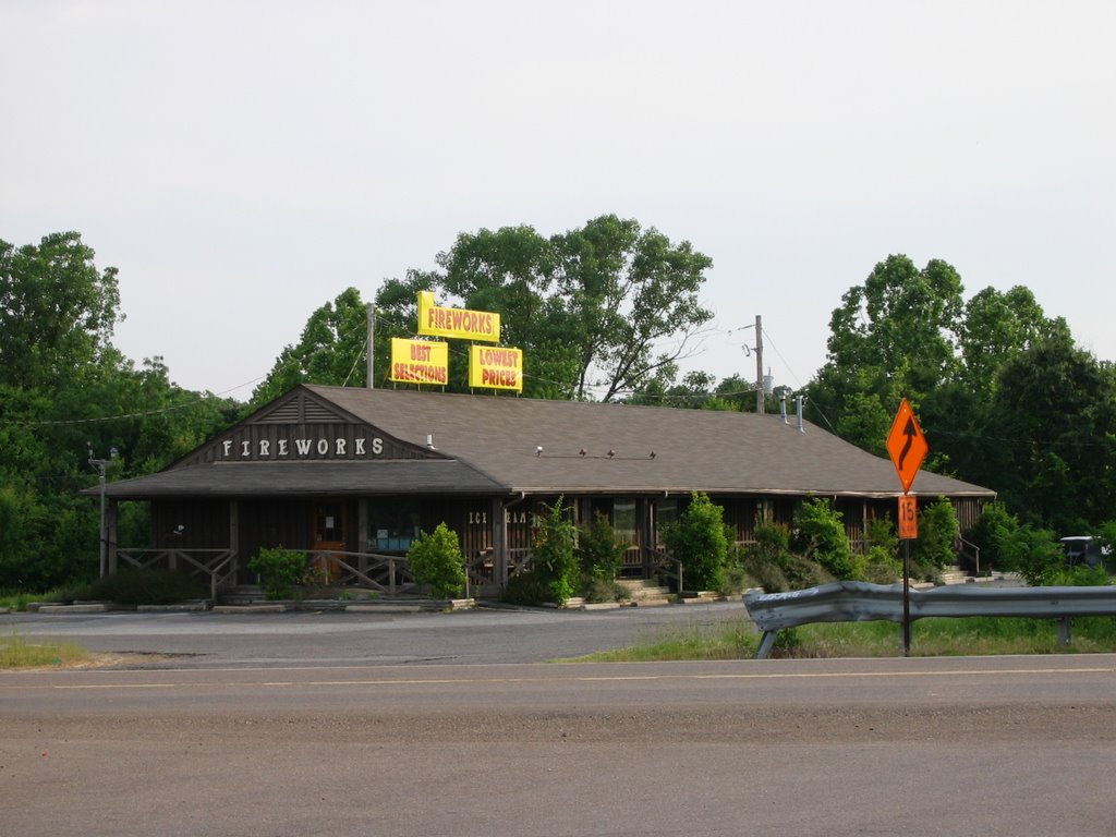 Fireworks Store at Highway ramp