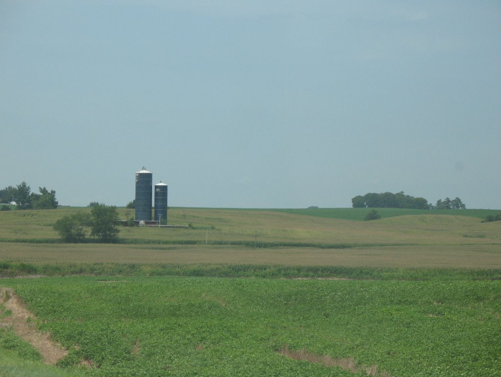 Silos north of Clinton