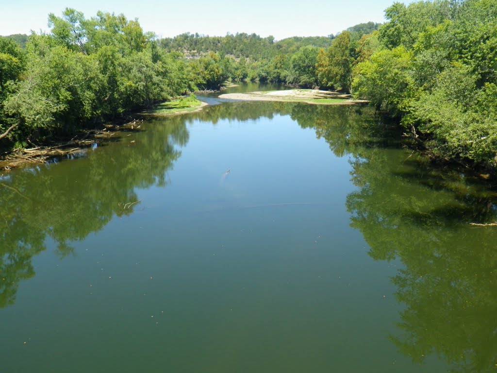 Caney Fork River at Stonewall, TN - Downstream View
