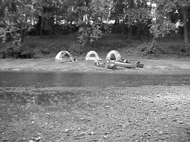 Camping on the Caney Fork River