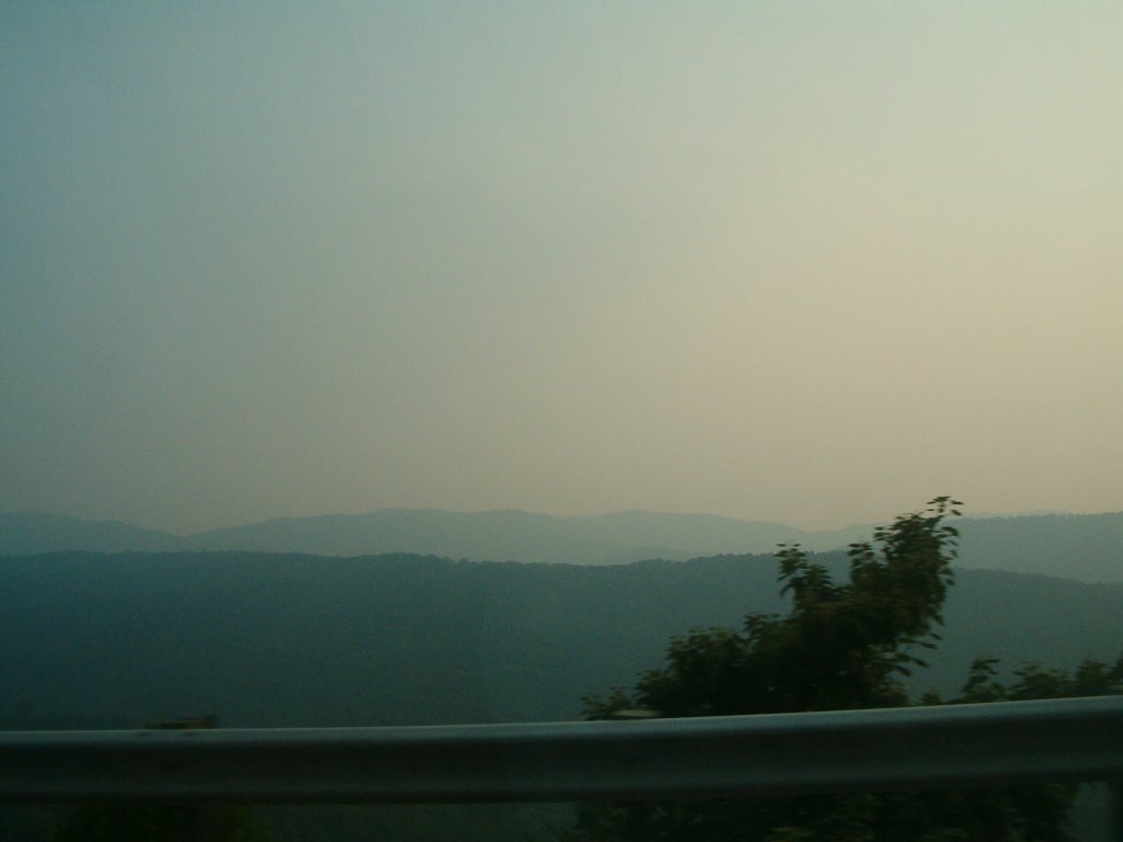 A View of the top of the Smoky Mountains