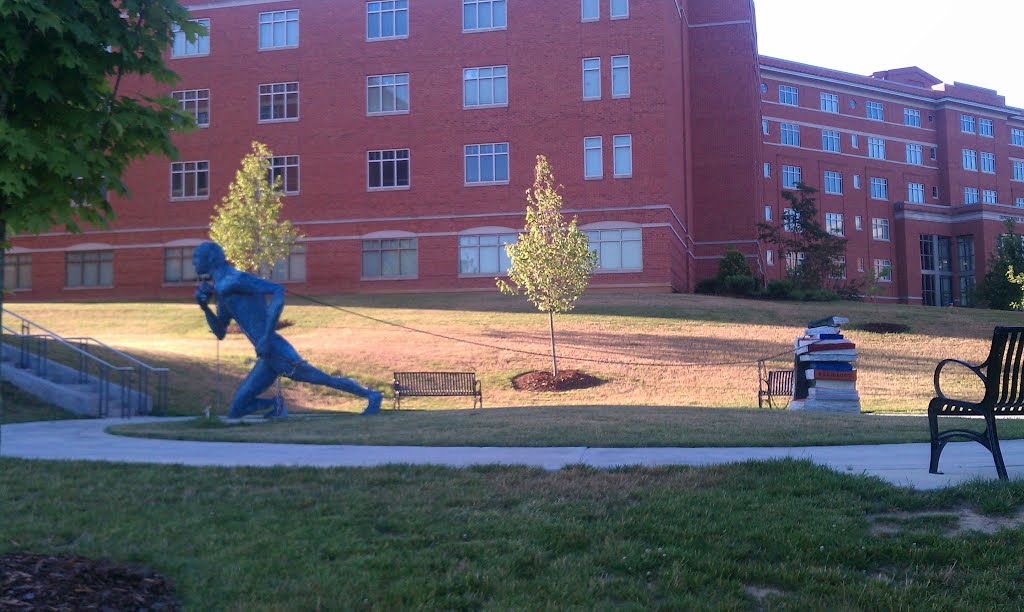 Sculpture outside Centennial Hall