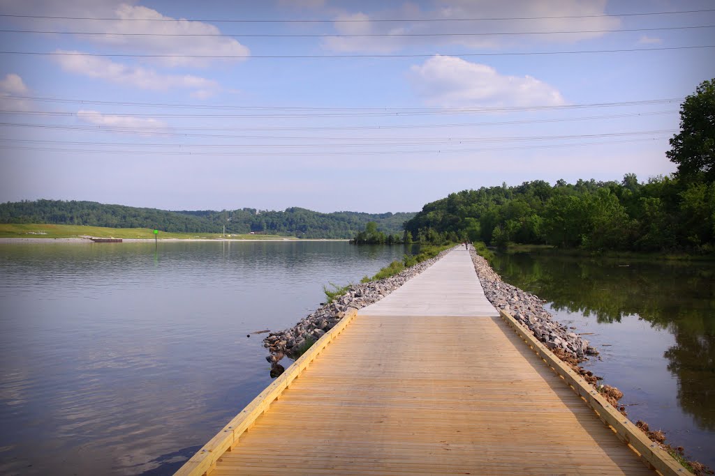 Boardwalk becomes Concrete Walk Near Hardin Valley, Tennssee