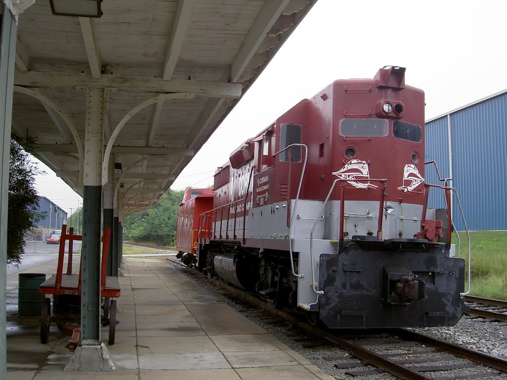 Static train at Clarksville (not the last one)