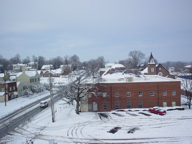 Downtown Columbia Under Snow