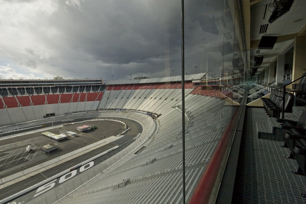 View from the speedway owners box