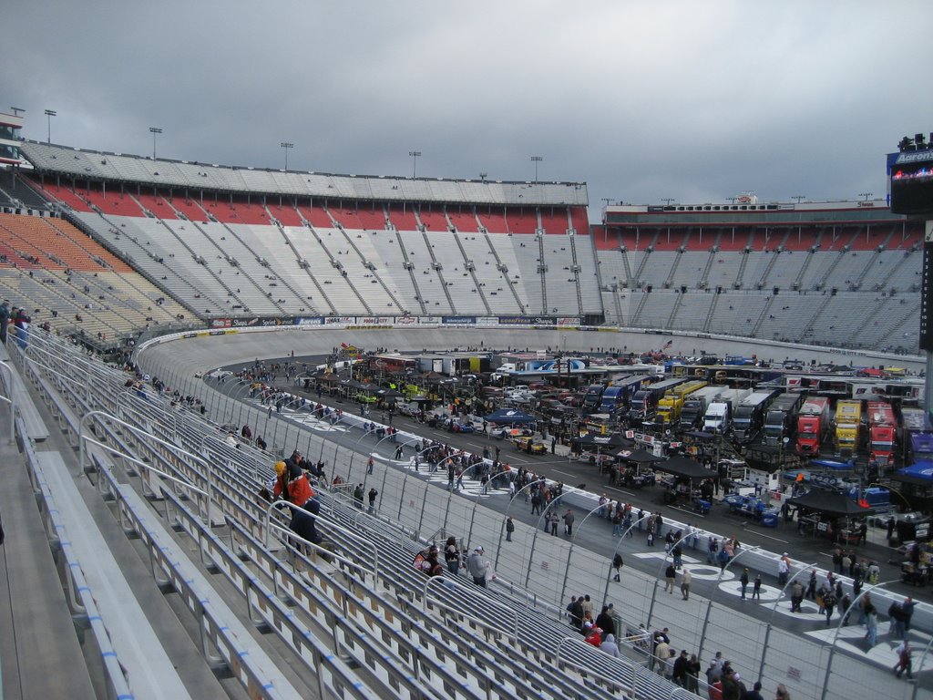 View across track to our seats 3/16/8