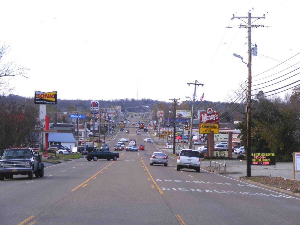 Looking West on Hwy. 412 in Lexington