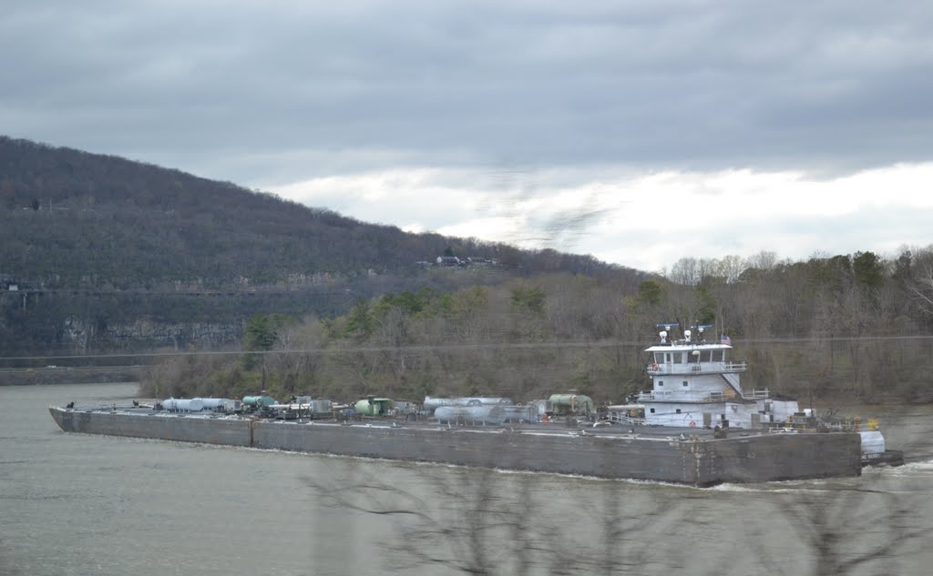 Barge on Tennessee River